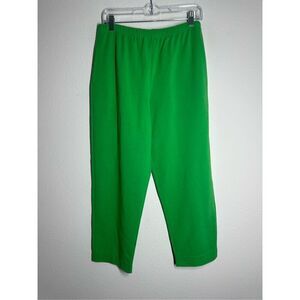Vintage Norton Studio Women’s Knit Pants Elastic Waist Size M Petite Green